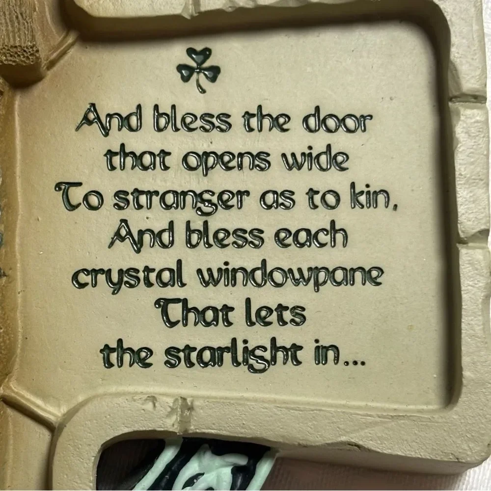 Abbey Press Irish Home Blessing Decorative Cross Shaped Plaque